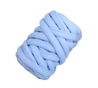 Chunky Yarn for Arm Knitting,Chunky Wool Thick Cotton Wool core Spun Yarn, Craft Tube, Blanket, hat, Bulky arm, Hand Knitting, for, 500G(Light Blue)