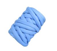 Chunky Yarn for Arm Knitting,Chunky Wool Thick Cotton Wool core Spun Yarn, Craft Tube, Blanket, hat, Bulky arm, Hand Knitting, for, 500G(Sky Blue)