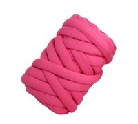 Chunky Yarn for Arm Knitting,Chunky Wool Thick Cotton Wool core Spun Yarn, Craft Tube, Blanket, hat, Bulky arm, Hand Knitting, for, 500G(Rose Red)