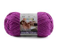 Chunky Yarn for Crocheting and Knitting - Easy to Use Plush Chenille Super Bulky Yarn 100g/131yds - Ultra Soft Velvet Baby Blanket Yarn for Beginners & Amigurumi Projects, Violet