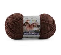 Chunky Yarn for Crocheting and Knitting - Easy to Use Plush Chenille Super Bulky Yarn 100g/131yds - Ultra Soft Velvet Baby Blanket Yarn for Beginners & Amigurumi Projects, Dark Coffee