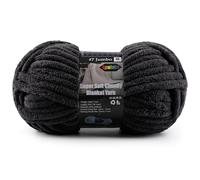 Chunky Yarn for Crocheting Blankets and Giant Yarn Projects - #7 Jumbo Super Bulky Blanket Yarns for Crocheting - Extra Thick Yarns for Blankets, Baby Items - 3.52oz, Black, 1 Skein