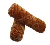Chunky Yarn for Hand Knitting 190g Chunky Chenille Yarn for Hand Knitting Sweater Scarf Shoes Blanket Crochet Medium Thick Golden Velvet Thread Soft Warm(15 Caramel)