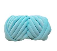 Chunky Yarn for Hand Knitting 1KG Super Velvet Chunky Yarn Thick Bulky Giant Thread White Bag for Hand Knitting DIY Arm Soft Big Blanket Carpet(Blue 1KG)