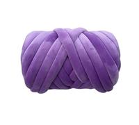 Chunky Yarn for Hand Knitting 1KG Super Velvet Chunky Yarn Thick Bulky Giant Thread White Bag for Hand Knitting DIY Arm Soft Big Blanket Carpet(Purple 1KG)