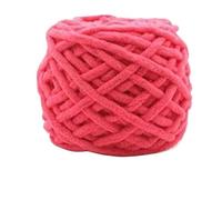 Chunky Yarn for Hand Knitting 1Pc 100g Velvet Hand Knitting Yarn Polyester Crochet Knit Scarf Slipper Hat Line Cushion Doll Slippers Threads 50m(10 Watermelon)