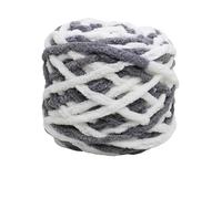 Chunky Yarn for Hand Knitting 2PCS 400g DIYSoft Ice Strip Line CottonYarn Chenille Knitting Yarn DIY for Handmade Blanket Scarf ThickThread(045)