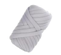 Chunky Yarn for Hand Knitting 500g/1kg Thick Chunky Yarn Cored Cotton Wool Tube Crochet for DIY Blanket Hat Bulky Arm Roving Hand Knitting Spin(Light Gray 500G)