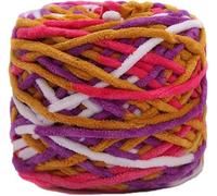 Chunky Yarn for Hand Knitting Crochet Wool, Super Soft Thick Wool for Crochet & Knitting, Fluffy Chenille for Cosy Blankets, Scarves, Hats, Arm Knitting (F)