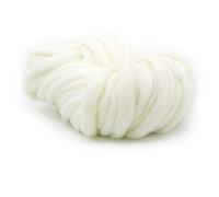 Chunky Yarn for Hand Knitting Super coarse Yarn Special Crude Manual DIY Woven Scarf Wire hat Blanket Tapestry line(Cream White)