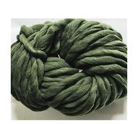 Chunky Yarn for Hand Knitting The Sweeping of Sweatest Coarse Hand-Knit DIY Woven Blanket Scarf Group Thick Line Hand(Green)