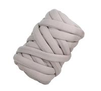 Chunky Yarn for Hand Knitting Thick Cotton Wool core Spun Yarn, Craft Tube, Blanket, hat, Bulky arm, Hand Knitting, for, 500G(Light Gray)