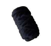 Chunky Yarn for Knitting Thick Giant Bulky Jumbo Roving for Crocheting Crafting(Black)