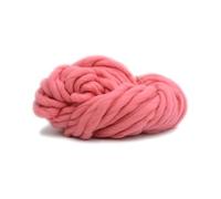Chunky Yarn Hand Knitting 1 Kg Super Thick Felt Roving Yarn Cheap Natural Chunky DIY Knitting Blanket Spin Hand-Knitted Supplies(Rose Pink)