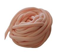 Chunky Yarn Hand Knitting 1000g Super Thick Chunky Yarn Hand DIY 30mm Soft Anti-Pilling Arm Weaving Blanket Spin Roving for Knitting(Light Orange)