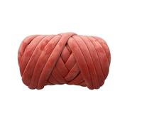 Chunky Yarn Hand Knitting Giant Thick Velvet Yarn Fit use for Hand Weaving, Bulky, Basket, Rugs, DIY, Arm, Soft, Carpet, 1KG(Rust)