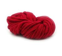 Chunky Yarn Hand Knitting Super coarse Yarn Special Crude Manual DIY Woven Scarf Wire hat Blanket Tapestry line(Big red)