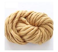 Chunky Yarn Hand Knitting The Sweeping of Sweatest Coarse Hand-Knit DIY Woven Blanket Scarf Group Thick Line Hand(Khaki)