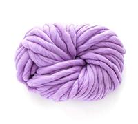 Chunky Yarn Hand Knitting The Sweeping of Sweatest Coarse Hand-Knit DIY Woven Blanket Scarf Group Thick Line Hand(Light Purple)