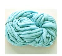 Chunky Yarn Hand Knitting The Sweeping of Sweatest Coarse Hand-Knit DIY Woven Blanket Scarf Group Thick Line Hand(Blue)