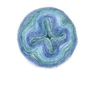 Chunky Yarn Rainbow Gradient Color Cake Yarn Organic Cotton Blend DIY Hand-Woven Spring/Summer Crochet Skirt Shawl Lace Thread(9)