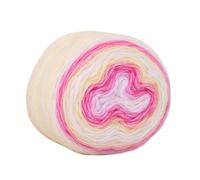 Chunky Yarn Rainbow Woollen Yarn Soft Hand Woven Cake Hat Scarf Sweater Dyeing Crocheting Fancy Blend(1169)