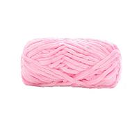 Chunky Yarn,Red DIY Velvet Chenille 100g/0.22lb Bulky Luxury Polyester Vegan Soft Blanket Yar