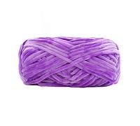 Chunky Yarn,Red DIY Velvet Chenille 100g/0.22lb Bulky Luxury Polyester Vegan Soft Blanket Yar