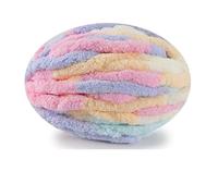 Chunky Yarn Thick 250g Extra Thick Ice Strip Yarn Blanket Hand-Knitted Self-Woven DIY Thread Large Chenille Cushion Pet Nest Iceland Scarf Hat Stick Needle(20 Marshmallows)