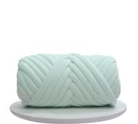 Chunky Yarn Thick 500G Super Velvet Chunky Yarn Thick Cored Cotton Wool Tube for DIY Blanket Hat Bulky Arm Roving Handwork Knitting Spin(Mint Green 500g)