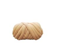 Chunky Yarn Thick 500G Super Velvet Chunky Yarn Thick Cored Cotton Wool Tube for DIY Blanket Hat Bulky Arm Roving Handwork Knitting Spin(Egg Yellow 500g)