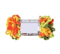 Chunky Yarn Thick Puffy Finger Loops Chunky Chenille Yarn Hand-Woven Thick Wool Threads for Crochet Blanket Carpet DIY Knitting Crafts Supply 100G(350 Yuan Wheat Field)