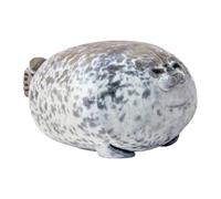 CHUNLINLAODA Seal Pillow Stuffed Animals Seal Plush Chubby Blob Seals stuffed cotton plush animal toy Huggable Plush Seals Pillow Soft Animal Cute Ocean Pillows Pets Grey(20CM) (grey)
