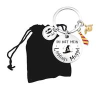 CHUNLINLAODA Wizardry Keyring Gifts Harry Wizardry Keychain, Wizardry Gift for Daughter Son Granddaughter Sister Friends Sisters Inspirational Gift for Girls Women (silver)