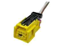 ChunLK 4H0 972 773 Auto Side Sensor Plug 3-Pin Yellow Connector Wiring Harness 4G0 972 783(3P Female,1 Pc)