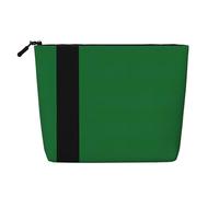 CHUNMINW Flag of the Sultanate of Delhi Print Cosmetic Bag for Women,Zipper Makeup Bag Travel Cosmetic Toiletry Bag Organizer Waterproof, Black, One Size