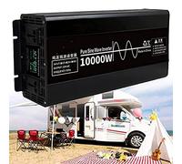 CHUNTIANMEI Power Inverter Pure Sine Wave Inverter 10000W Voltage Converter DC 12V/24V/48V to AC 110V 220V Inverters for Car Caravan Camping Boat Outdoor Power Supply,10000W-48Vto220V