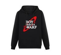 CHUNTUO Boys from The Dwarf Funny Red Dwarf Black Hoodie Graphic Mens Sweatshirts Unisex Hooded S
