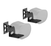 Chunxiao Speaker Mount for Sonos Era 300 Wall Mount Black -Tilt +15°/-30° & Swivel ±30° Adjustable Wall Bracket for Era 300 Wall Mount with Cable Management for Surround Sound, 2 Pack