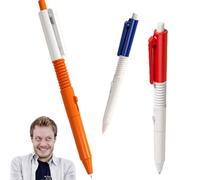 ChunXin 3PCS 2-in-1 Water Gu/n Pen,Prank Squirt Pen,Waterg/un P/en,Funny Water Spray Pe/ns Prank,Writable Spray P/en for Practical Jo/kes, Retractable Creative W/ater S/pray P/ens (Orange, Blue Red)