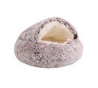 CHUNXVLI Cat Bed Dog Bed Calming Dog Bed Donut Anti Anxiety Fluffy Dog Bed for Small Medium Dog and Cat Pet Bed For Dog Cat(B,60 * 60cm)