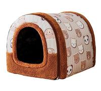 CHUNXVLI Cat Bed Dog Bed Cat Bed Dog Bed Pet Bed Indoor Cat House Cat Beds For Indoor Cats Cat Tent Square Folding Bed Removable Pet Bed For Dog Cat(B,33 * 35 * 47cm)