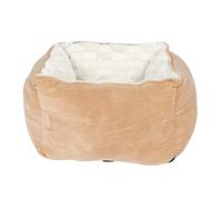 CHUNXVLI Cat Bed Dog Bed Cat Bedding Pet Bed Dog Cat Square Warm Cuddler Kennel Soft Puppy Sofa Pet Nest Pet Bed For Dog Cat(Beige)