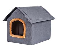CHUNXVLI Cat Bed Dog Bed Cat Beds For Indoor Weatherproof Cat Beds Shelter Warm & Comfortable Safe Pet House And Pet Shelter Pet Bed For Dog Cat(B,30 * 26 * 28cm)