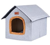 CHUNXVLI Cat Bed Dog Bed Cat Beds For Indoor Weatherproof Cat Beds Shelter Warm & Comfortable Safe Pet House And Pet Shelter Pet Bed For Dog Cat(C,43 * 36 * 40cm)