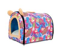 CHUNXVLI Cat Bed Dog Bed Cat House Warm Puppy Bed Yurt Shaped Pet House For Kittens Puppy Short Plush Dog Cage Comfortable Pet Bed Supplies Pet Bed For Dog Cat(C,43 * 33 * 34)