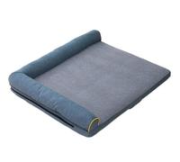 CHUNXVLI Cat Bed Dog Bed Dog Bed for Large Dogs Egg Crate Foam Sofa Pet Beds with Washable Cover Dog Beds with Lining Pet Bed For Dog Cat(B,60 * 45 * 15cm)