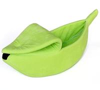 CHUNXVLI Cat Bed Dog Bed Dog Bed Portative Banana Shaped Cute Soft Warm Pet Cushion Dog Nest For Sleeping Pets Puppy Dogs Home Pet Bed For Dog Cat(Grün,40 * 15 * 10cm)