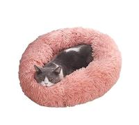 CHUNXVLI Cat Bed Dog Bed Faux Fur Dog Bed Cat Bed Pet Bed Donut Cuddler Round Kitten Bed For Dogs With Fluffy Comfy Plush Kennel Cushion Pet Bed For Dog Cat(Pink,40cm)