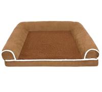 CHUNXVLI Cat Bed Dog Bed Large Washable Dog Bed Deluxe Fluffy Plush Dog Crate Pad Dog Beds Made for Large Medium Small Dogs Pet Bed For Dog Cat(A,50 * 40 * 9cm)